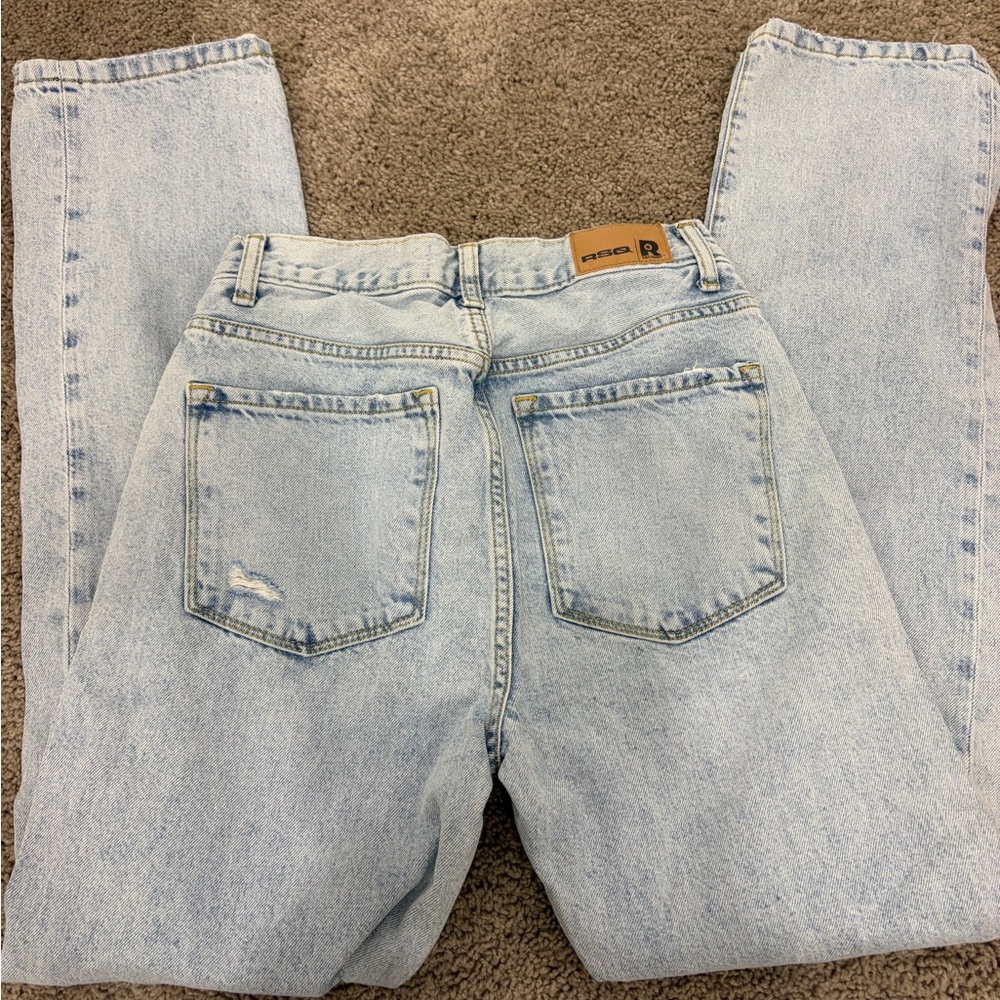 RSQ Women's Light Blue Straight Leg Jeans